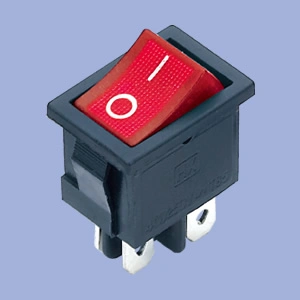 IP65 Spst Waterproof Illuminated Rocker Switch with Dust Cover