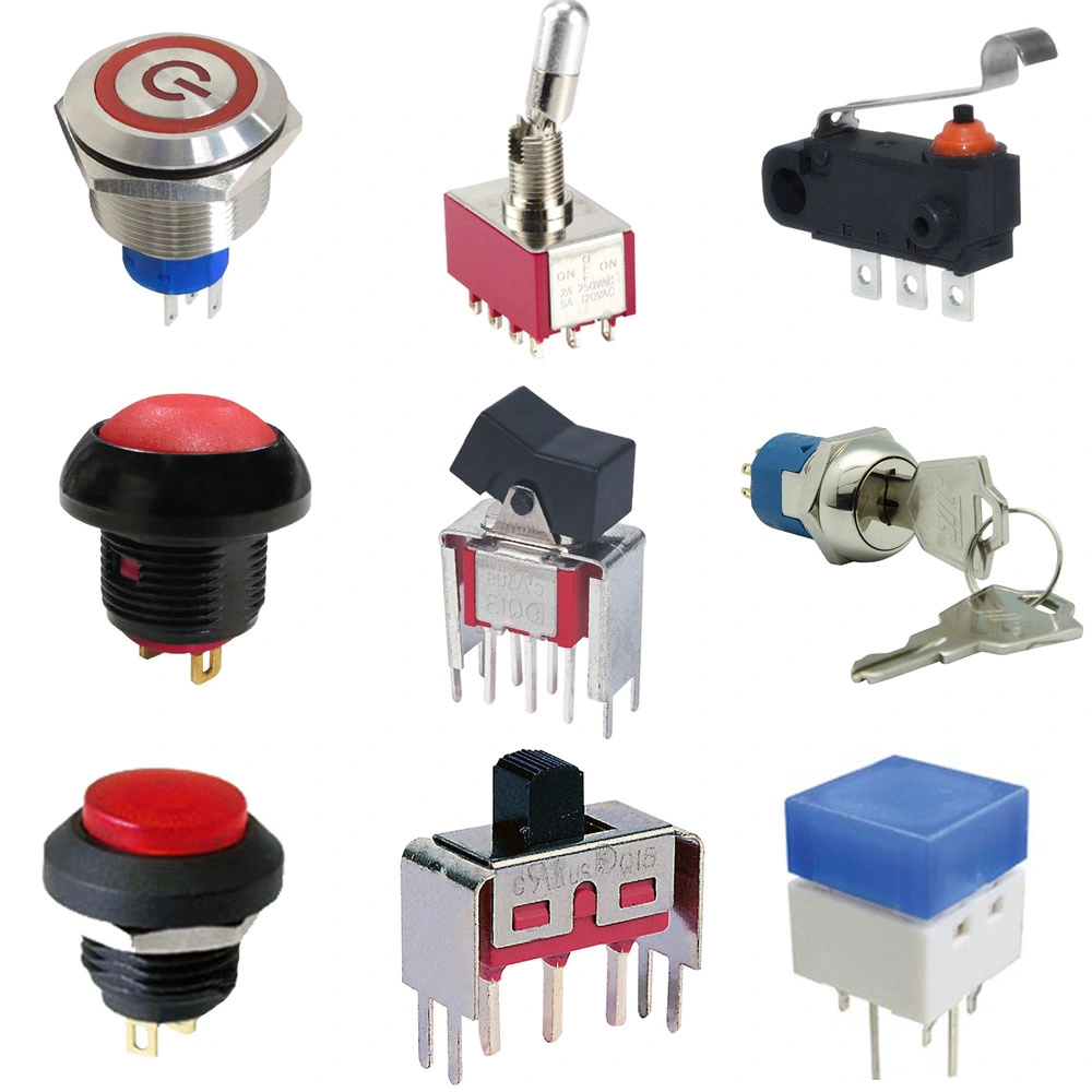 Waterproof Electronic LED Illuminated Toggle Power Switch Key Tact Rocker Auto Micro Push Button Switch