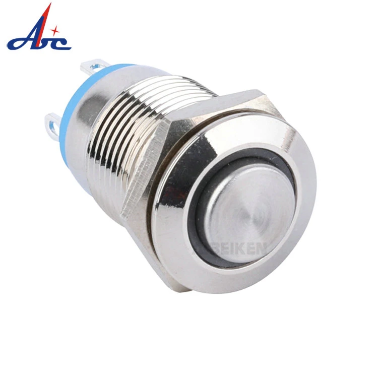 12mm Ring Light Illuminated High Head Mini Micro Halo Push Button Switch IP65 Waterproof 12V 24V Customized Acceptable