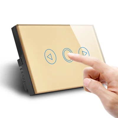 Interruptor elétrico de toque de parede WiFi residencial inteligente por controle remoto de voz por celular