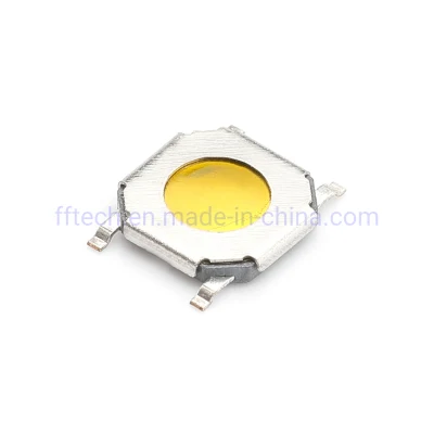 Interruptor tátil em miniatura ultrafino de melhor qualidade 5,2*5,2*1,0 mm de altura SMT Metal Dome Interruptor tátil