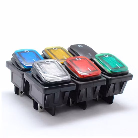 Interruptor tátil de botão de luz iluminado por LED Spst com pinos