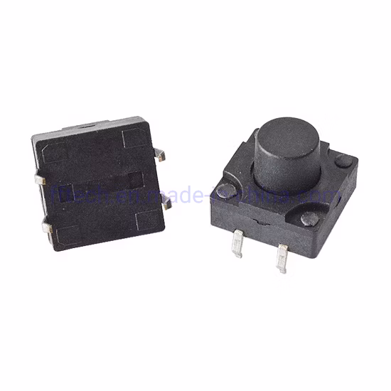 Alta qualidade Tht versão 12*12 mm Interruptor de toque momentâneo à prova d'água Interruptor tátil Interruptor tátil