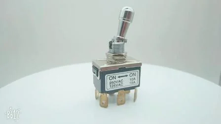 Bloqueio momentâneo de redefinição elétrica de alta corrente Interruptor de alimentação de micro botão de metal Interruptor de alternância