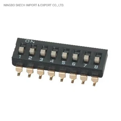 Interruptor de botão DIP SMD Passo de 2,54 mm Controle remoto tipo IC Micro Interruptor DIP de botão