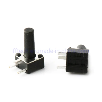 Interruptor tátil de 4,5 x 4,5 mm mais vendido Microinterruptor tipo orifício através do interruptor tátil para produtos digitais